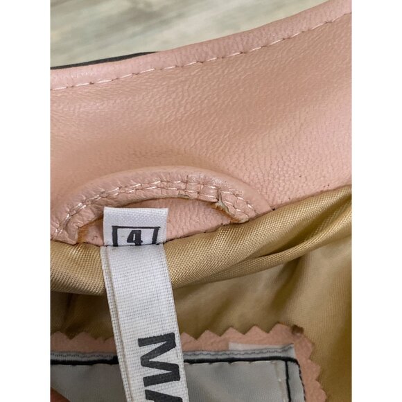 Vintage 1980s Saticci Collection Women's Leather Jacket & Skirt Set Size 4 - Picture 14 of 16